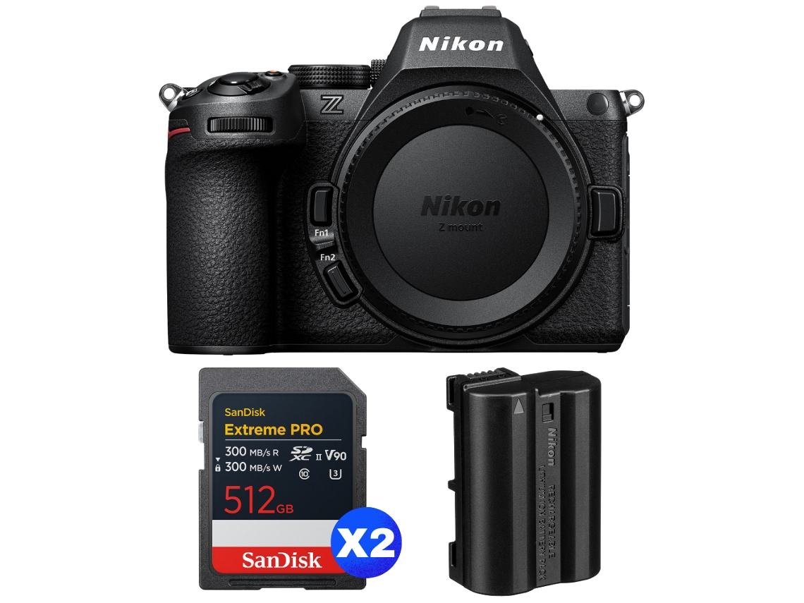 Nikon Z5 Ii + 2 Sandisk 512gb Extreme Pro Uhs-ii Sdxc + Nikon En-el15c + Ebook “20 Consejos Para Fotos Que Impactan”