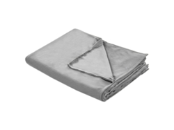 Funda de manta pesada de tela gris 135 x 200 cm BELIANI Rhea