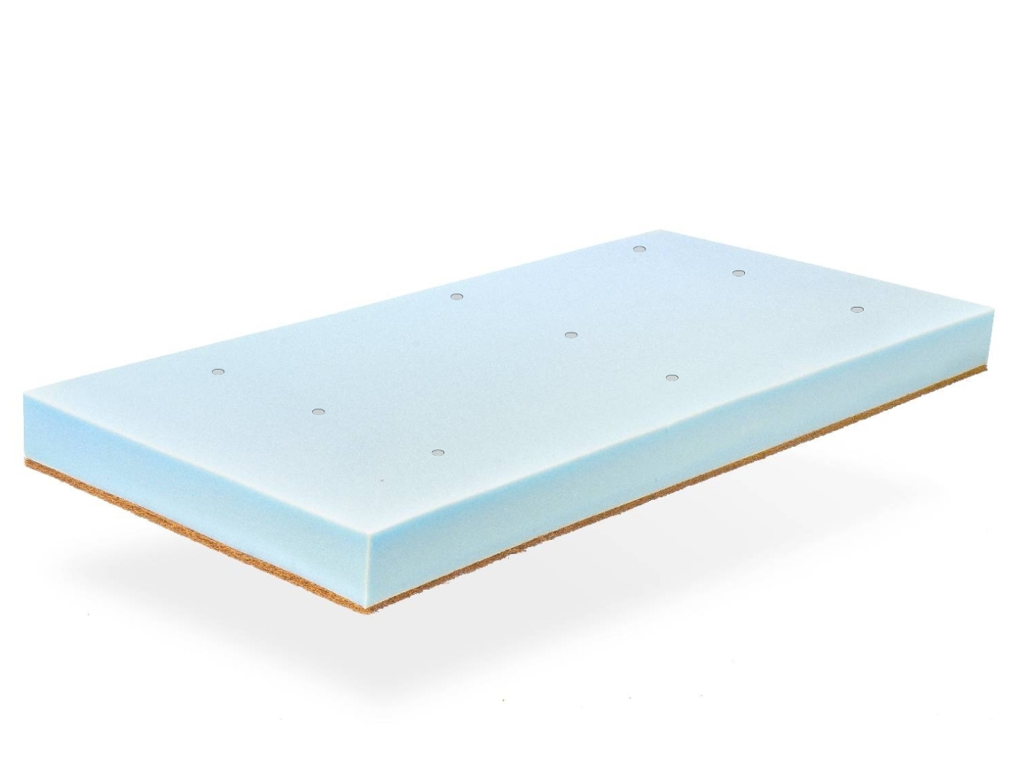 Colchon cuna bebe 70X140 ORGANIC BABY STAR Altura 11 CM ,Núcleo de espuma perforado DORMISSIMO