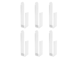 6 Soportes Acrílicos Autoadhesivos Para Gorras, Para Montaje En Pared, Organizador De Almacenamiento Transparente.