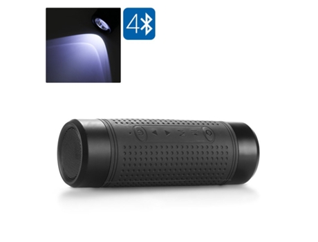 Altavoz Bluetooth Luz de bicicleta con 4.1 3W Ipx6 Linterna impermeable Radio FM 3000 Mah Micrófono incorporado