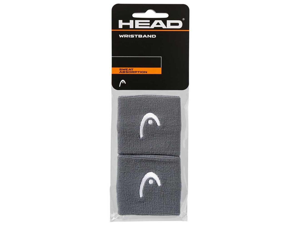 Puño para Hombre HEAD Logo 2.5´´ Gris para Tenis (Talla Única)