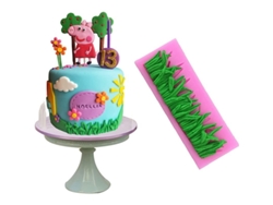 Molde De Silicona Con Forma De Hierba Para Decorar Pasteles, Cupcakes Y Galletas.