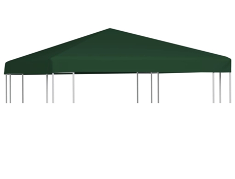 vidaXL Toldo de cenador 310 g/m² 3x3 m verde