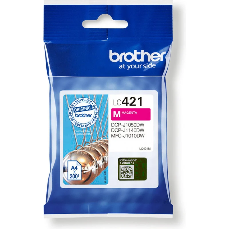 Cartucho de Tinta BROTHER LC421M Magenta