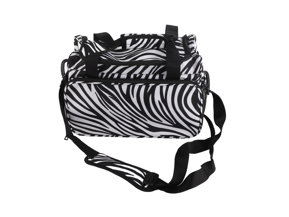 Bolso De Pelo Con Rayas Zebra Para Herramientas De Peluquería Borsa Portátil Para Tijeras Y Peines Estuche De Peluquería