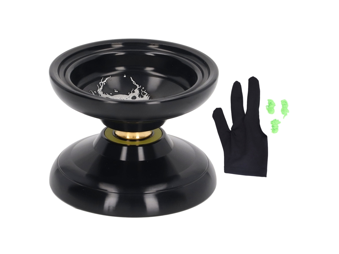Dan26-yoyo Unresponsive De Aleación De Aluminio Estabilidad Avanzado Con 3 Cuerdas Guante Negro