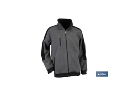 Chaqueta polar walker 370gms/m gris-negro talla xxl