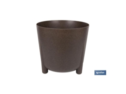 Maceta Con Patas Y Filtro De Drenaje Color Café Wpc Ø 212 X 203 Mm 5,1 L Venta Unitaria