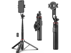 Palo selfie magnético, soporte para trípode para iPhone y Android JYTGALX (negro)