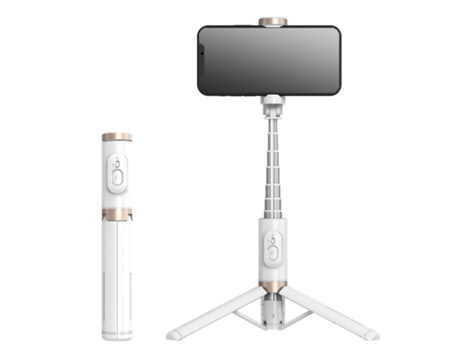 BISBISOUS Trípode para Teléfono Portátil de 28 Pulgadas con Control Remoto Inalámbrico Bluetooth Selfie Stick para Iphone y Android
