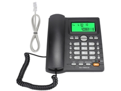 Teléfono Fijo Con Identificador De Llamadas, Sin Batería, Función De Silencio, Para El Hogar/oficina, Negro Kx T880c