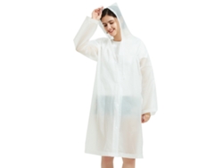 Impermeable Eva Portátil Para Adultos, Ligero, Transpirable, Para Viajes Y Camping, Impermeable, Reutilizable, Blanco