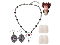 Conjunto De Pendientes, Collar Y Funda Dental De Winifred Sanderson De Hocus Pocus Para Halloween