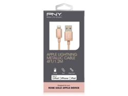 Cable PNY Metálico (USB - Lightning - 1.2 m - Rosa) — USB - Lightning | 1.2 m