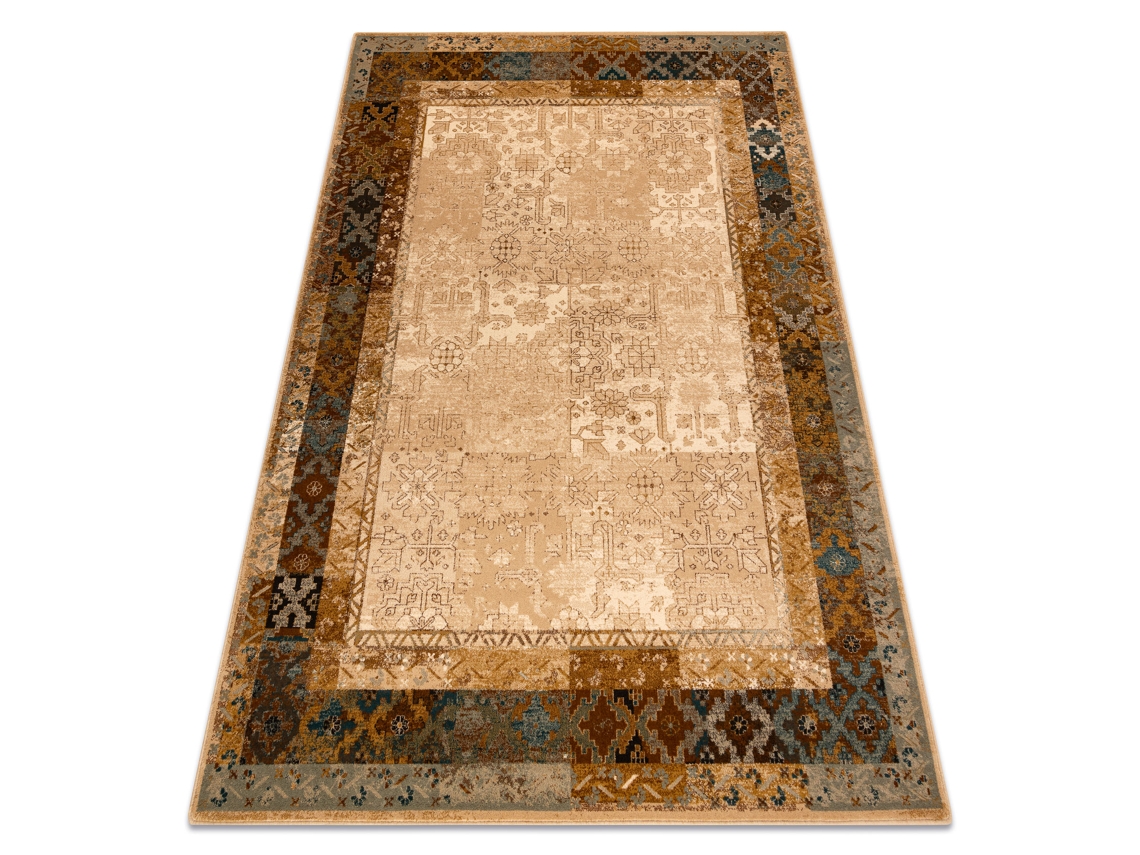 Alfombra de Lana Omega Lumena Étnico Vintage Color Camello (235 x 350 cm)