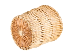Cesta De Ratán Natural Tejida, Papelera Pequeña Multifuncional