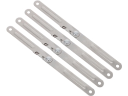 Accesorios Fijación Tendedero Suelo Juego 4 Acero Inoxidable Resistente Viento Conectores Plegables Estable