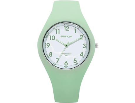 VEANXIN Relojes Deportivos para Reloj con Correa de Silicona Dulce Reloj de Pulsera Impermeable-Verde