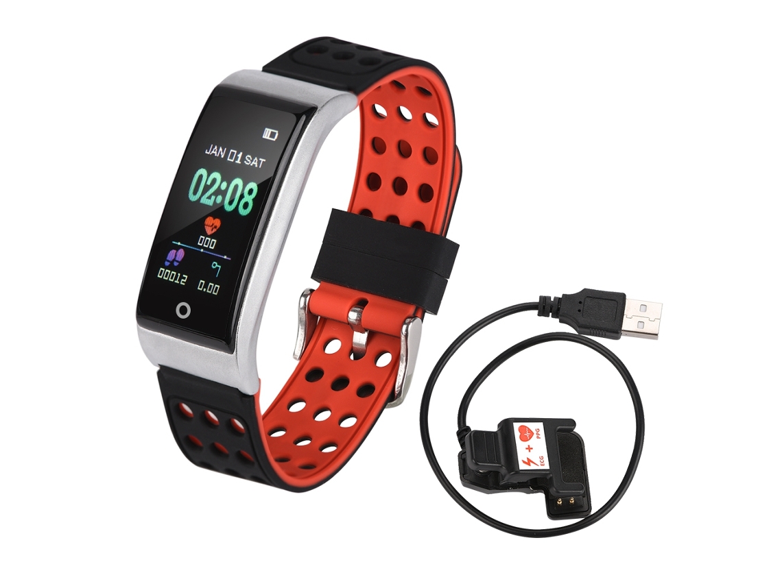 Pulsera Inteligente Deportiva Impermeable Con Monitor De Frecuencia Cardíaca Y Rastreador De Actividad