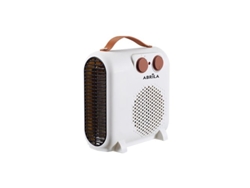 Termoventilador Eléctrico Tundra Blanco/marrón.000w 2 Potencias 3 Funciones (24,8x23,3x11,7cm)
