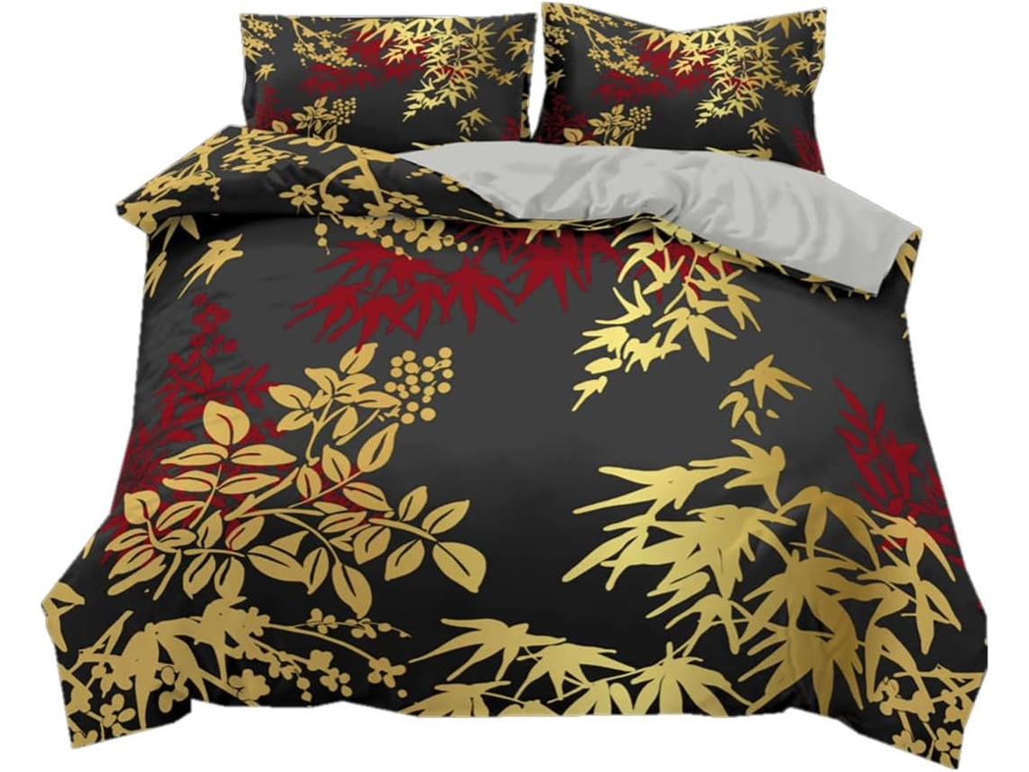 Funda nórdica moderna de microfibra con funda de almohada, 135 x 200 cm, 135 x 200 cm