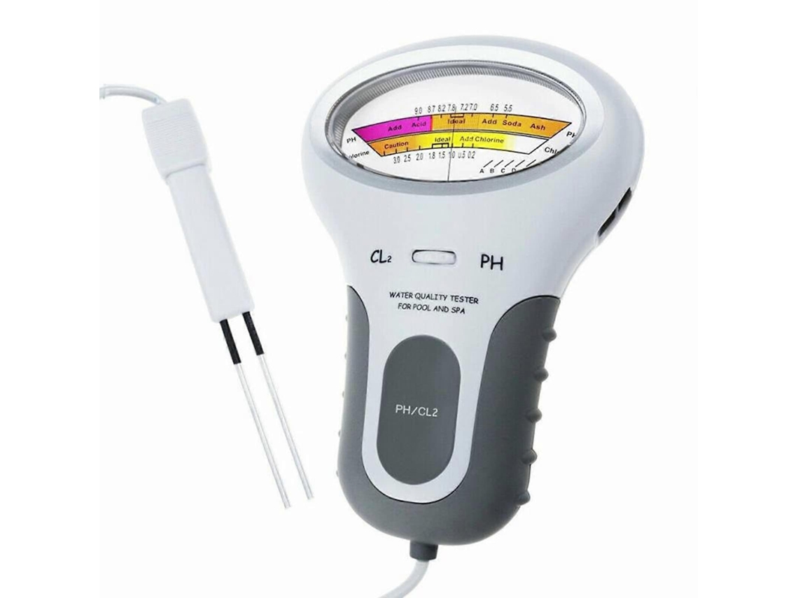 Probador De Calidad Del Agua 2 En 1 Ph Y Cloro Digital Portátil Con Pantalla Grande Para Piscinas Y Spas