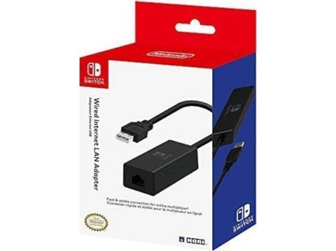 Adaptador de Lan para Nintendo Switch HORI (Wired Internet) (Wired Internet) (Ethernet Lan - 0.19 m)
