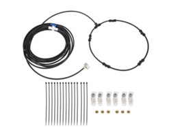 Kit De Ventilador Nebulizador Para Exteriores De 8 M/26 Pies Con Anillo Rociador Y Adaptador De Latón De 3/4" Para Refrigeración Ambiental.