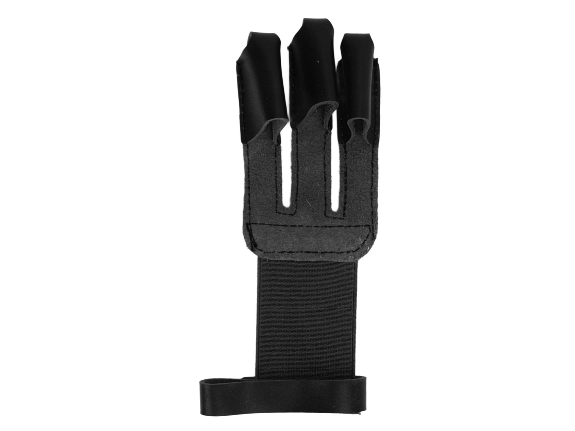 2026-guante De Arco Cowhide Protector Con 3 Dedos Para Caza, Tiro Y Targeting Negro