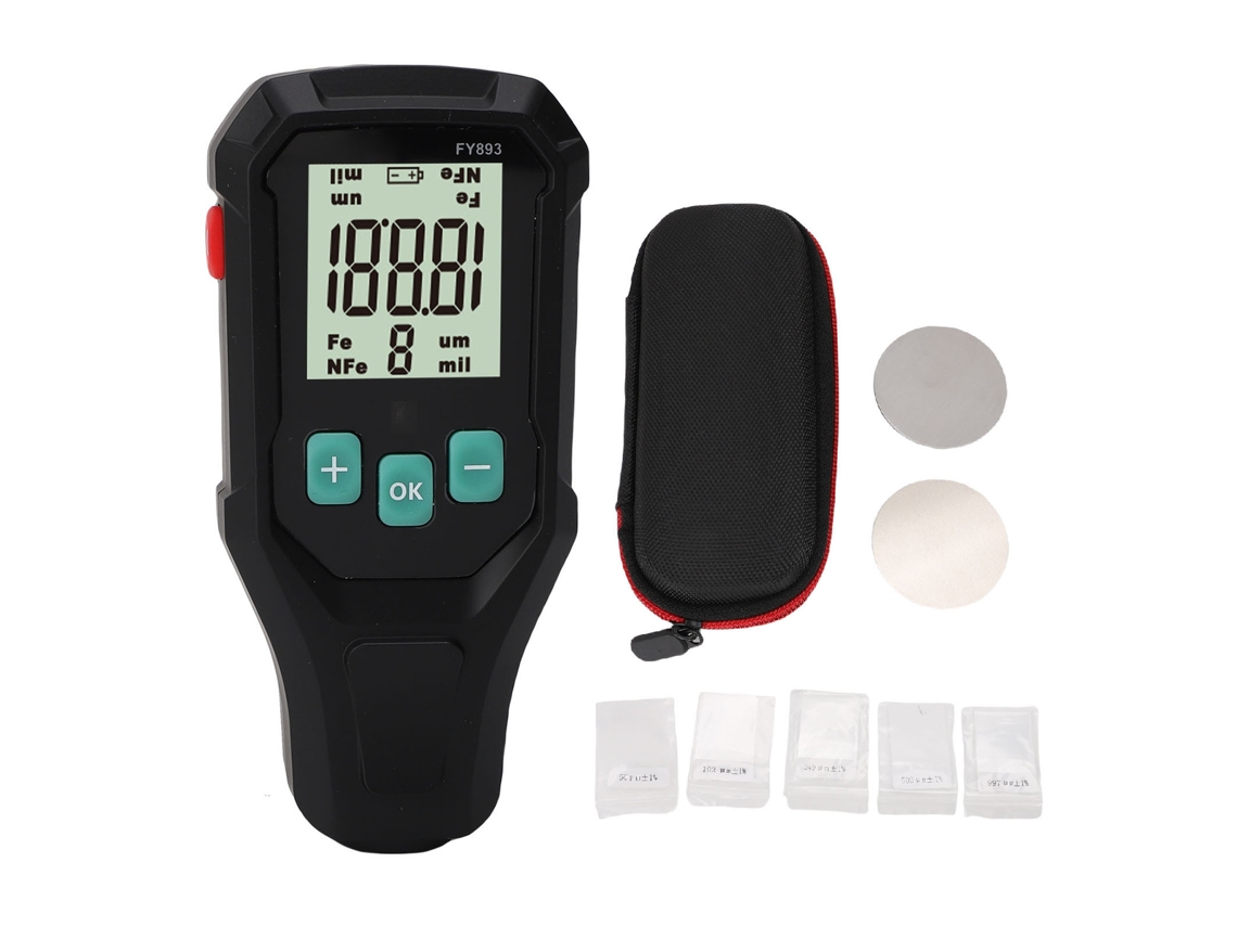 Medidor De Espesor De Pintura Para Coches 0-1350μm Prueba Digital De Grosor De Pintura Automotriz