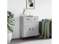 Aparador De Madera De Ingeniería Gris Hormigón 69,5x34x90 Cm