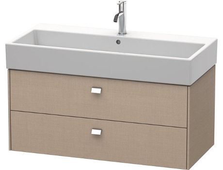 Neceser de pared DURAVIT Brioso 98,4 x 45,9 cm 2 cajones con sifón y delantal para lavabo Vero Air 235010