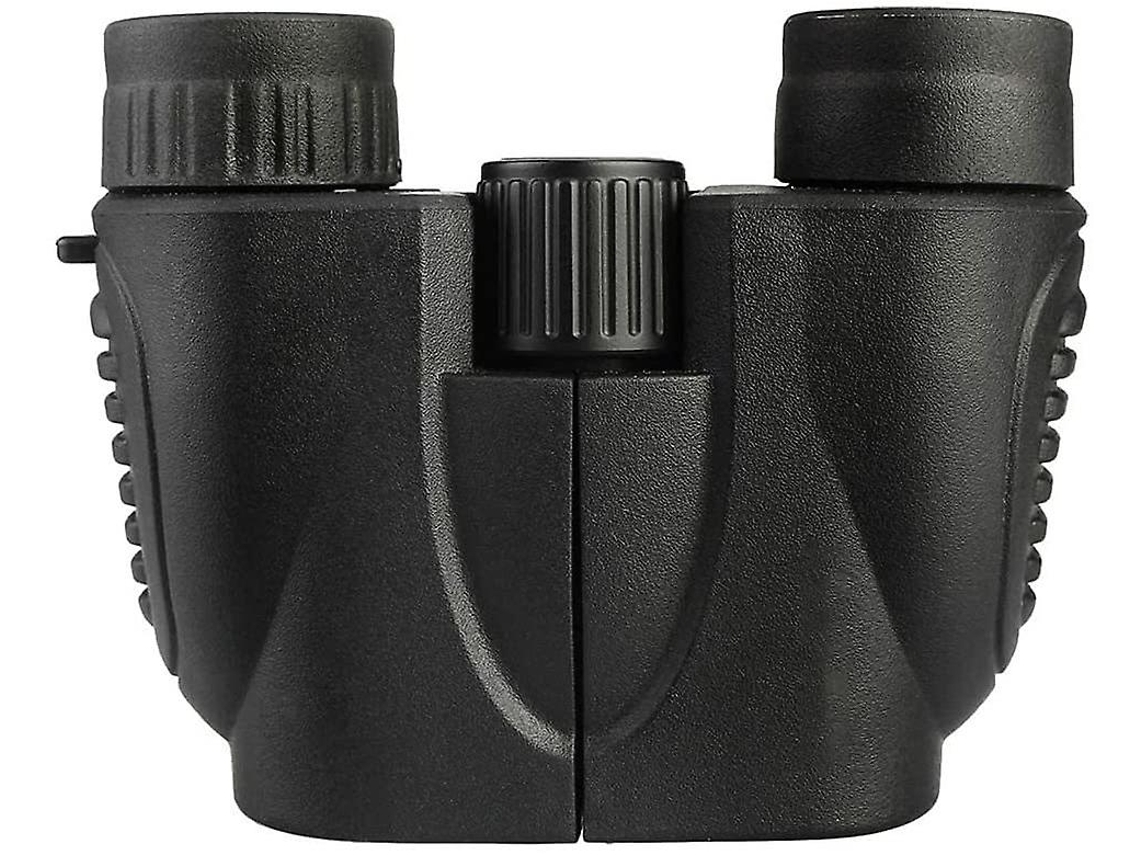 Binoculares para niños 10x22 HD portátiles para exteriores, equipo de escalada, binoculares compactos para observación de aves, color negro USHION