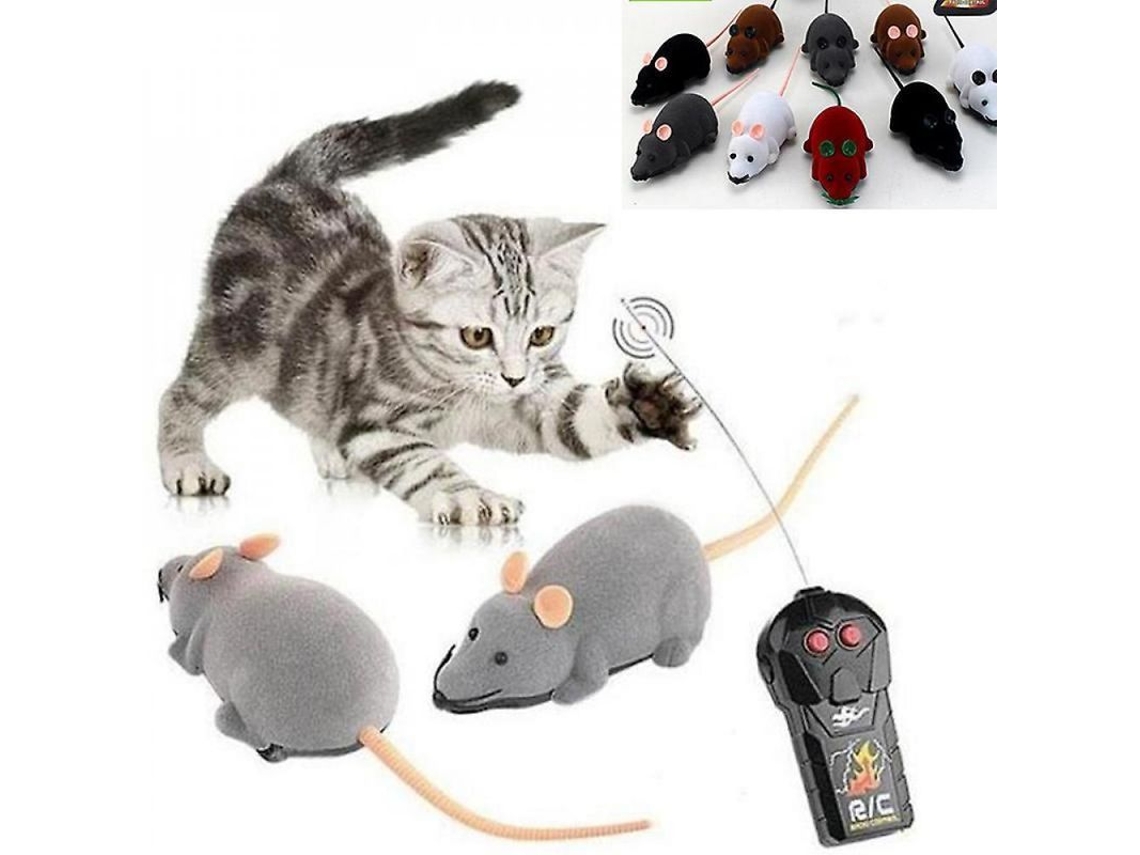 2026-15634-ratón Rc Inalámbrico Juguete Para Mascotas Perro Gato Regalo Novelty Control Remoto 1 Unidad Color Aleatorio