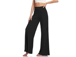Fasst-pantalones De Yoga Sueltos Lady Elasticos Casuales De Pierna Ancha Largos