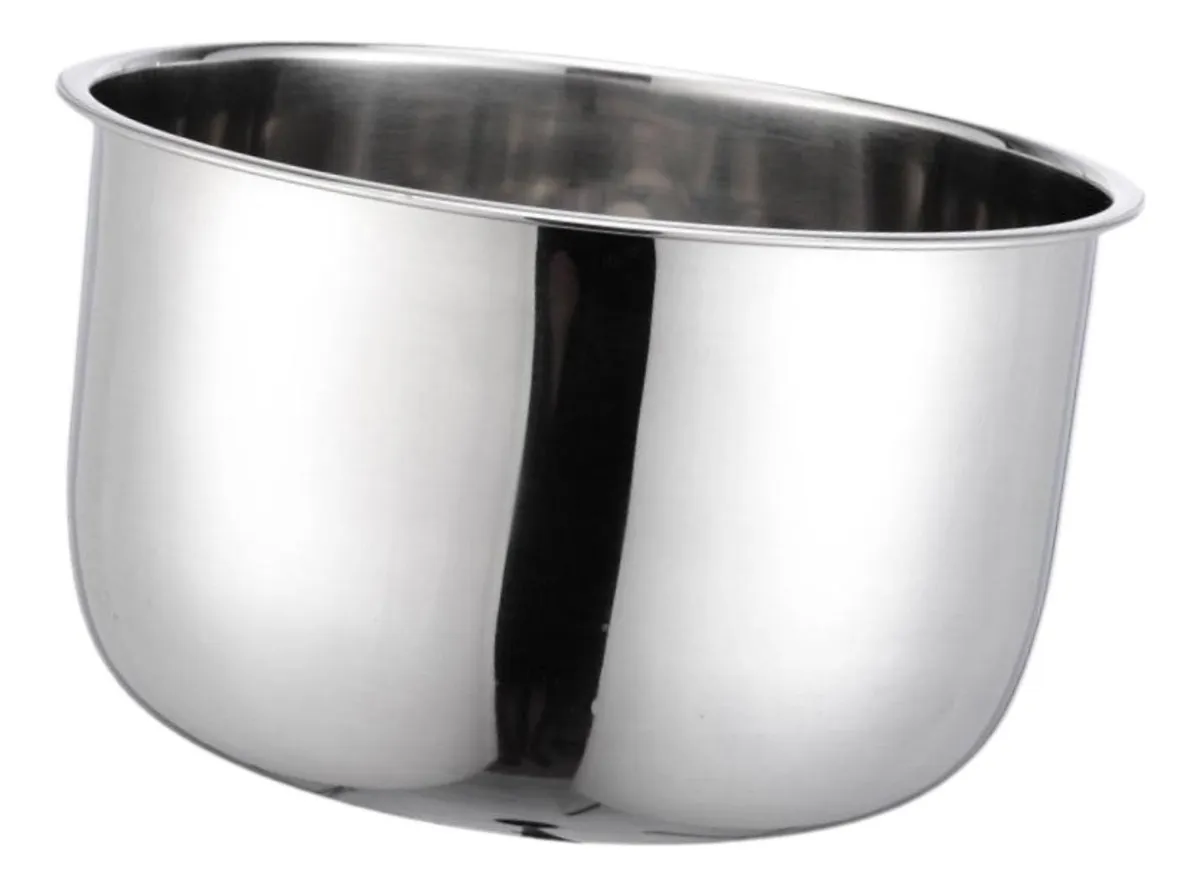 Recipiente interior para olla arrocera eléctrica de acero de 12,9 a 12,95 cm.