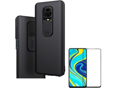 Carcasa y Protector Xiaomi Note 9 Pro Nillkin Camshield Negro