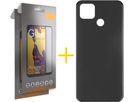Kit Funda + 2 Protectores de Pantalla Xiaomi Redmi 9C SKYHE Full Liso (Negro)