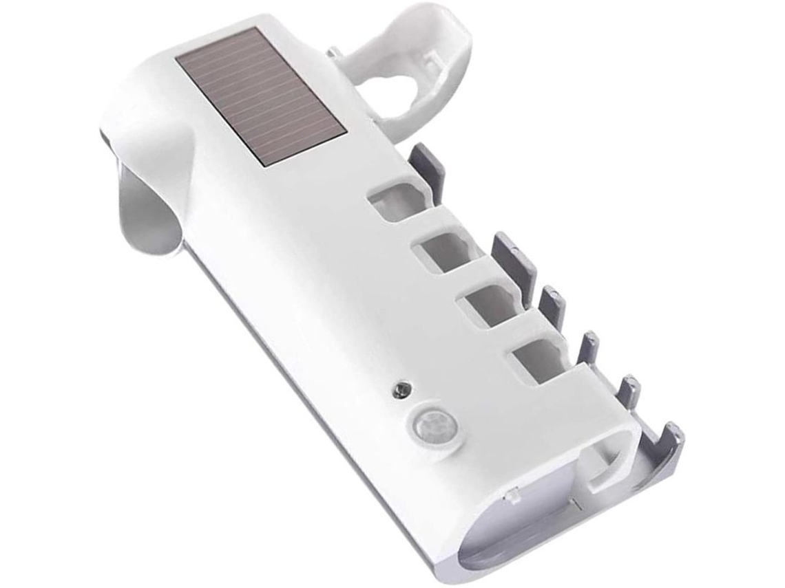 Portacepillos Con Luz Uv, Dispensador De Pasta Dental Automático, Instalación Sin Taladrar, Batería Recargable