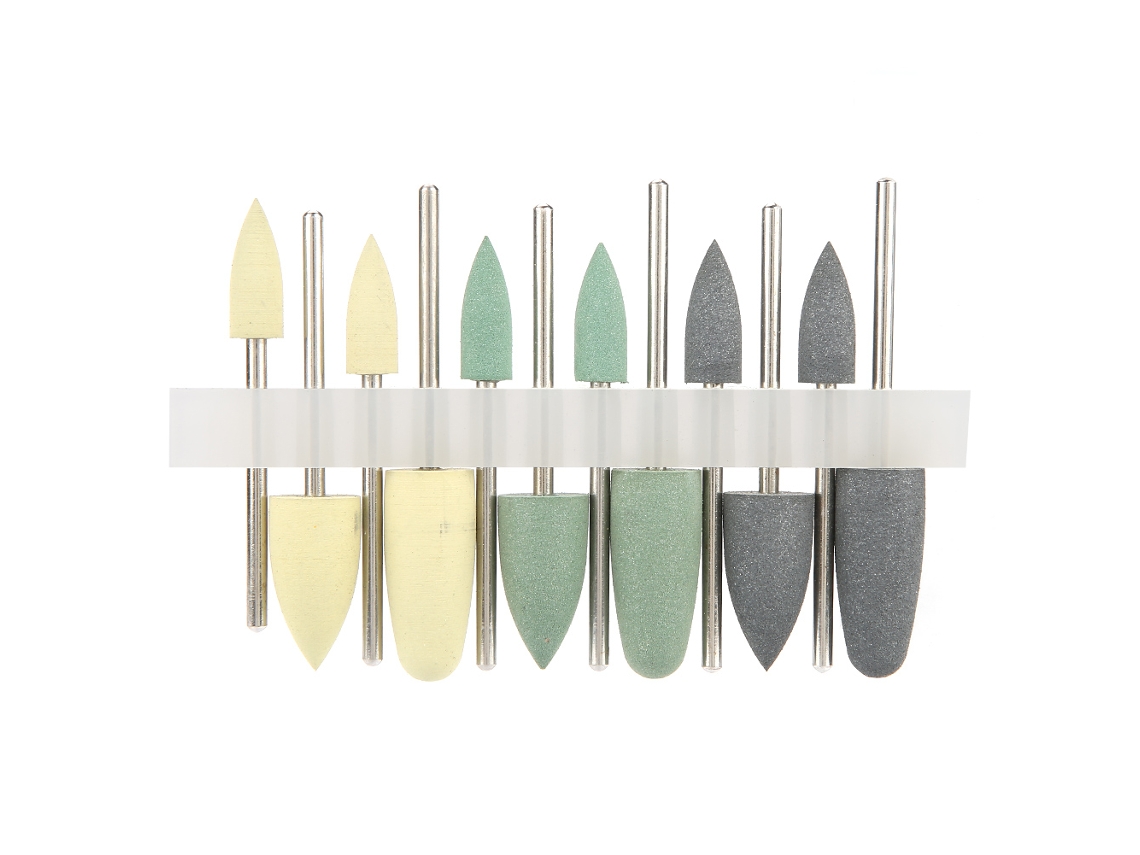 Kit De Pulido Para Dentaduras Ocultas De Base Resina Dental De Baja Velocidad 12pcs Hp0412