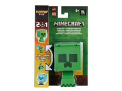 Minecraft Flippin' Figs 2 en 1 Creeper + Creeper con carga Mattel Htl43/htl46