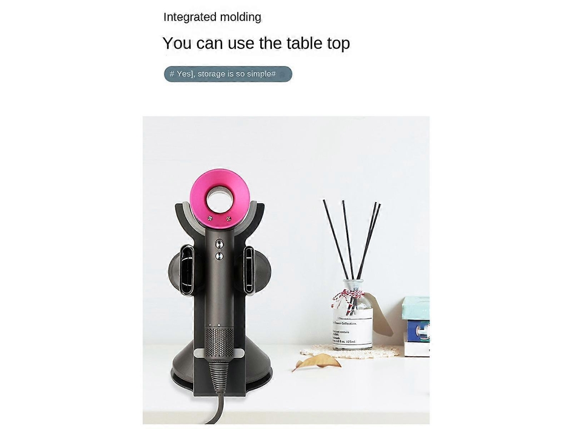 Soporte vertical para secador de pelo, antiarañazos, negro Ly Ebike
