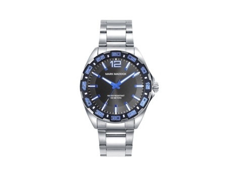 Reloj Hombre MARK MADDOX HM0143-55 Negro Plateado (Ø 44 mm)
