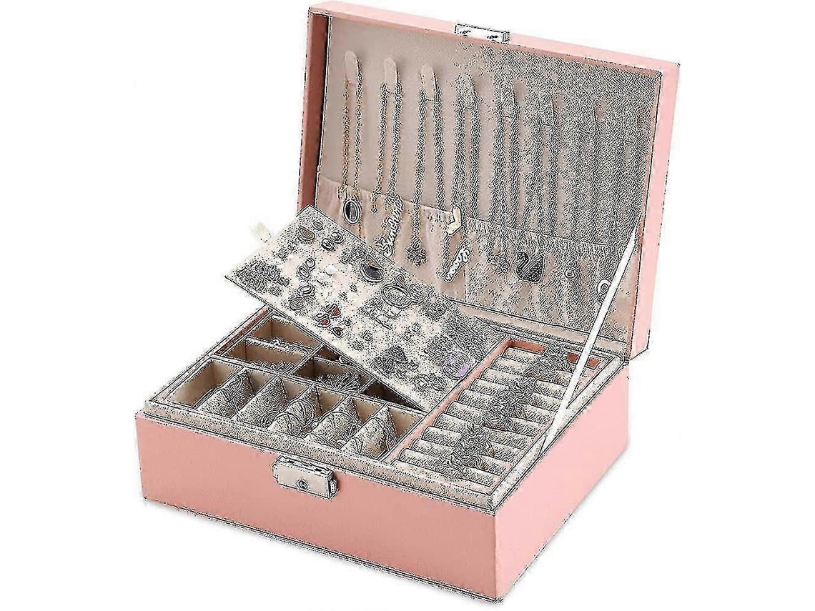 Organizador compacto de joyas con forma de macarrón, con 18 piezas. Fabricado en plástico, ideal para viajes y uso doméstico. Hengjian