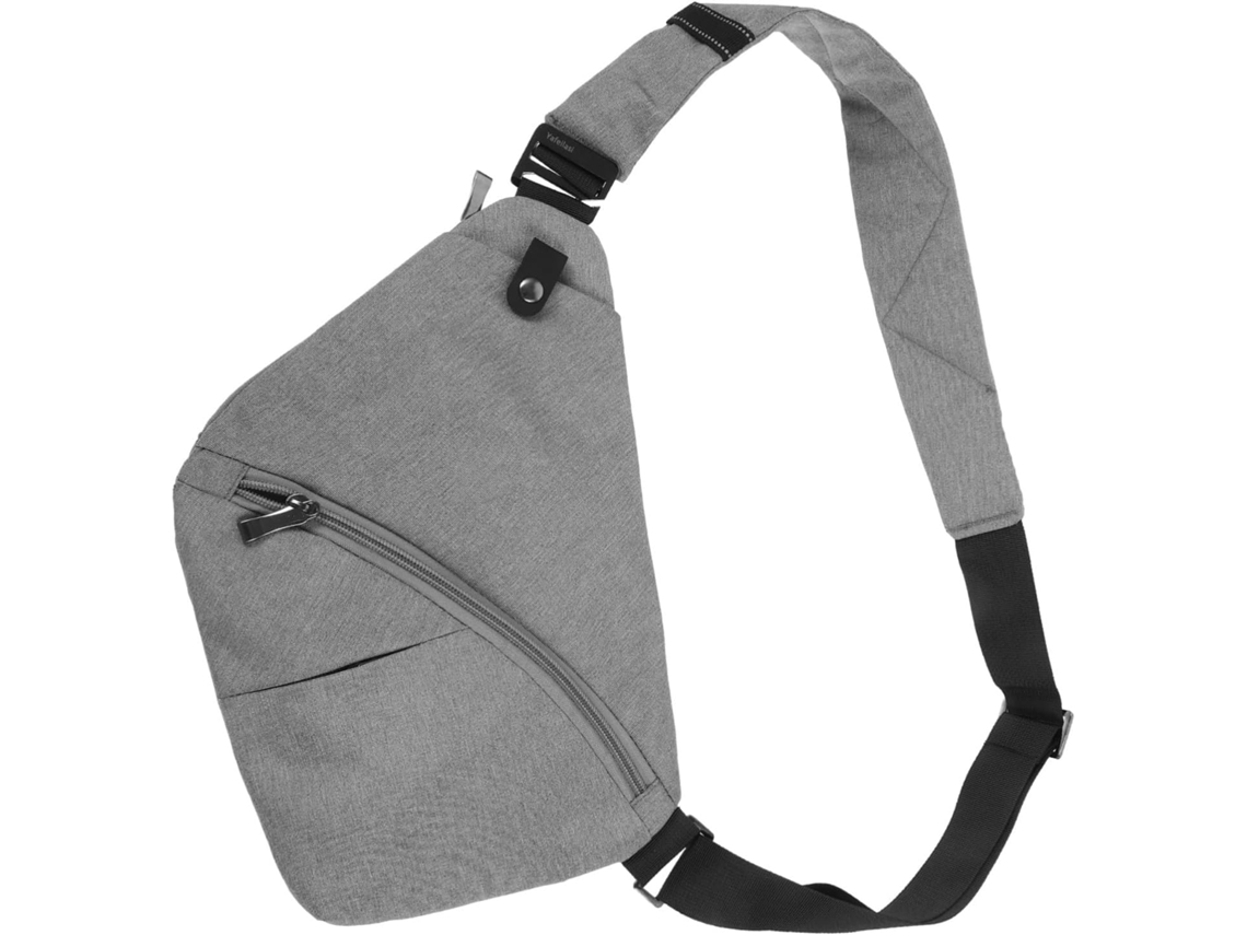 Bolso De Hombro Ajustable Para Hombre, Bolso De Pecho Multifuncional Con Cremalleras Cómodas.