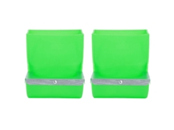 2 Comederos Para Conejos De 13,5 Cm, Abs Resistente, Para Jaula, Para Fijación A La Misma.