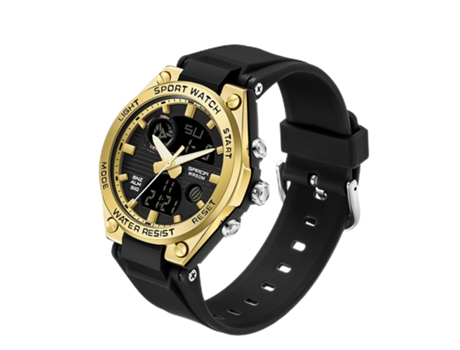 VEANXIN Reloj deportivo electrónico resistente al agua y a las caídas para mujer, color negro