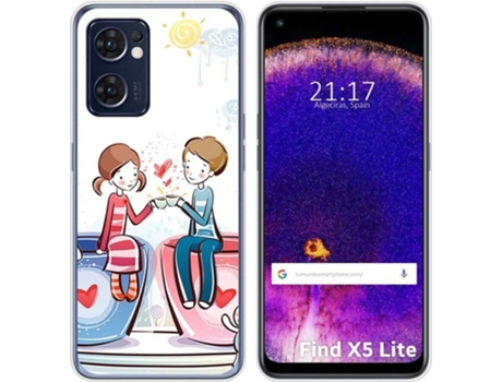 Carcasa Oppo Find X5 Lite 5G TUMUNDOSMARTPHONE Dibujos Café Multicolor