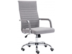 Silla de Escritorio DUDECOR (Acero - Gris)